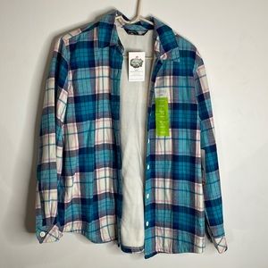 Lee NWT Fleece Lined Plaid Shacket MEDIUM